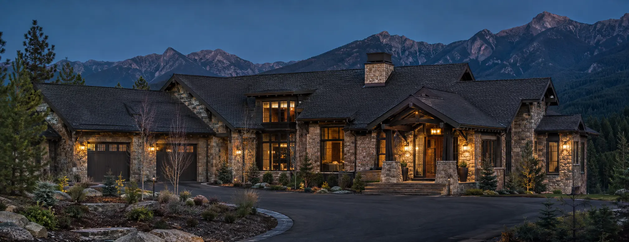 Colorado mountain home with a newly completed premium roof